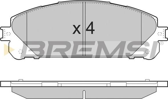 Bremsi BP3481 - Bremžu uzliku kompl., Disku bremzes autodraugiem.lv