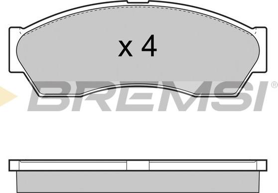 Bremsi BP3434 - Bremžu uzliku kompl., Disku bremzes autodraugiem.lv