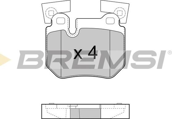 Bremsi BP3473 - Bremžu uzliku kompl., Disku bremzes autodraugiem.lv