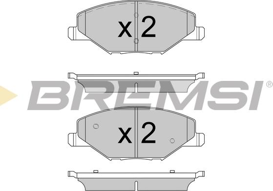 Bremsi BP3591 - Bremžu uzliku kompl., Disku bremzes autodraugiem.lv