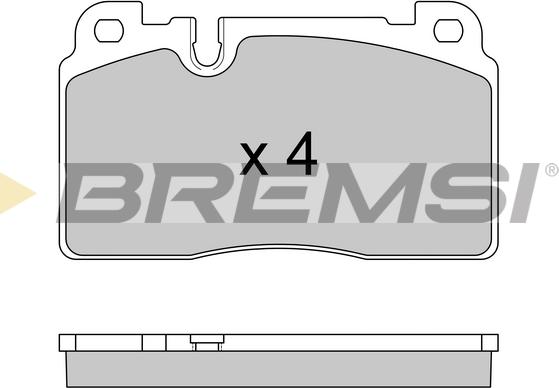 Bremsi BP3592 - Bremžu uzliku kompl., Disku bremzes autodraugiem.lv