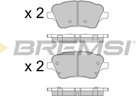 Bremsi BP3545 - Bremžu uzliku kompl., Disku bremzes autodraugiem.lv