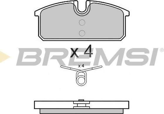 Bremsi BP3542 - Bremžu uzliku kompl., Disku bremzes autodraugiem.lv