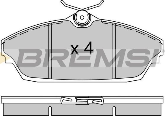 Bremsi BP3505 - Bremžu uzliku kompl., Disku bremzes autodraugiem.lv