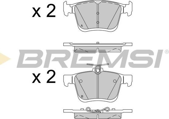 Bremsi BP3518 - Bremžu uzliku kompl., Disku bremzes autodraugiem.lv