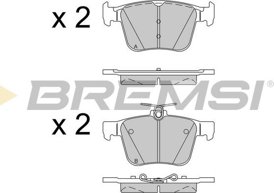 Bremsi BP3517 - Bremžu uzliku kompl., Disku bremzes autodraugiem.lv