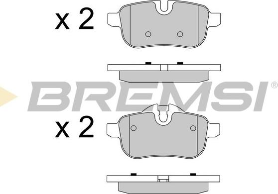 Bremsi BP3581 - Bremžu uzliku kompl., Disku bremzes autodraugiem.lv