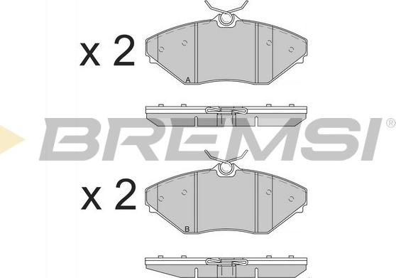 Bremsi BP3588 - Bremžu uzliku kompl., Disku bremzes autodraugiem.lv