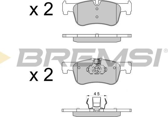 Bremsi BP3520 - Bremžu uzliku kompl., Disku bremzes autodraugiem.lv