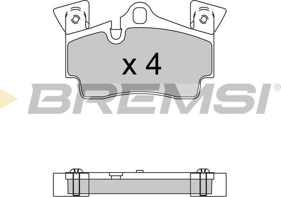 Bremsi BP3574 - Bremžu uzliku kompl., Disku bremzes autodraugiem.lv