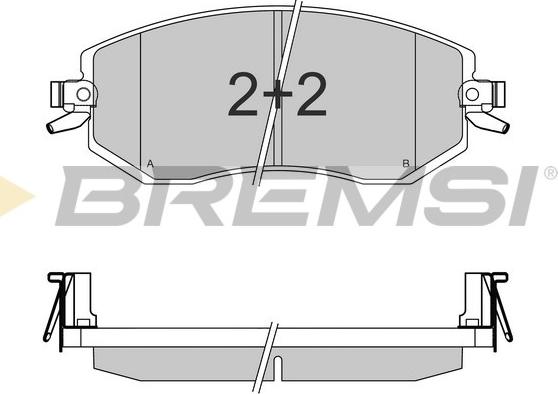 Bremsi BP3570 - Bremžu uzliku kompl., Disku bremzes autodraugiem.lv