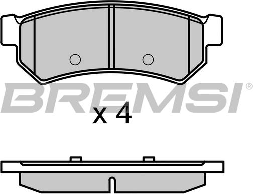 Bremsi BP3695 - Bremžu uzliku kompl., Disku bremzes autodraugiem.lv