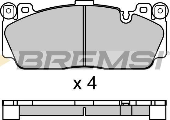 Bremsi BP3691 - Bremžu uzliku kompl., Disku bremzes autodraugiem.lv