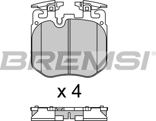 Bremsi BP3692 - Bremžu uzliku kompl., Disku bremzes autodraugiem.lv