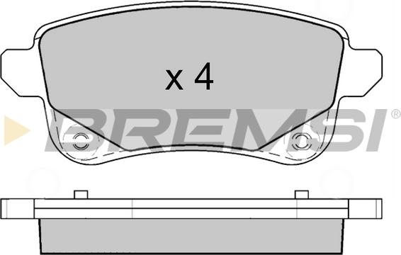 Bremsi BP3645 - Bremžu uzliku kompl., Disku bremzes autodraugiem.lv