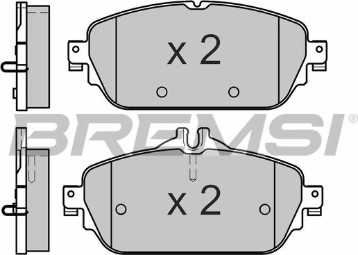 Bremsi BP3640 - Bremžu uzliku kompl., Disku bremzes autodraugiem.lv