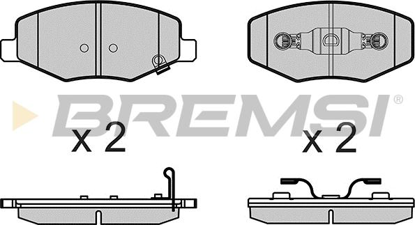 Bremsi BP3658 - Bremžu uzliku kompl., Disku bremzes autodraugiem.lv