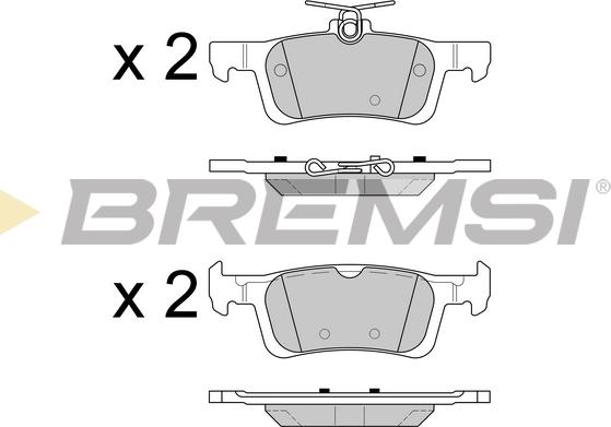 Bremsi BP3602 - Bremžu uzliku kompl., Disku bremzes autodraugiem.lv