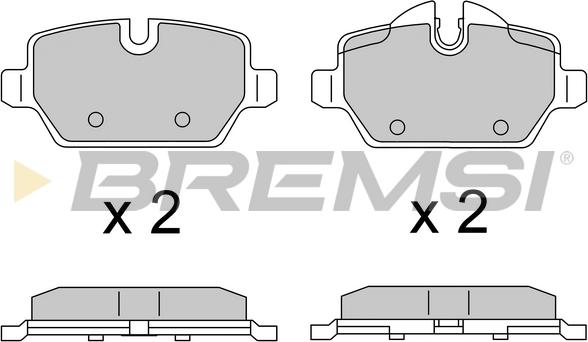 Bremsi BP3616 - Bremžu uzliku kompl., Disku bremzes autodraugiem.lv