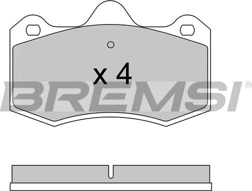 Bremsi BP3617 - Bremžu uzliku kompl., Disku bremzes autodraugiem.lv