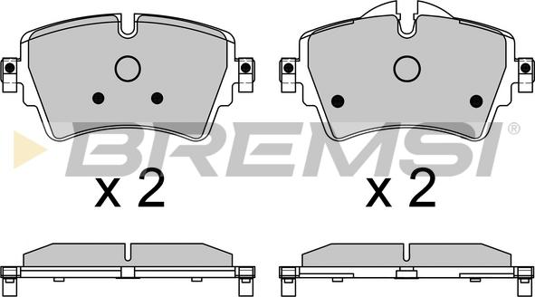 Bremsi BP3639 - Bremžu uzliku kompl., Disku bremzes autodraugiem.lv