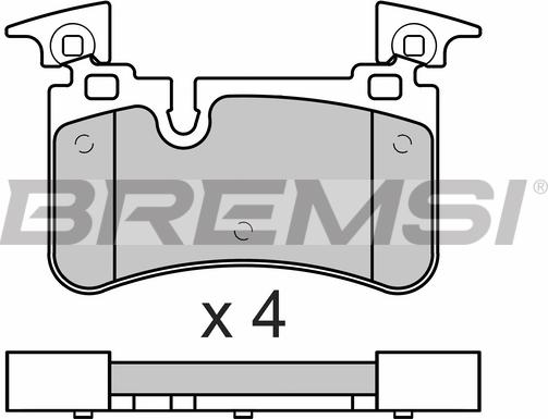 Bremsi BP3676 - Bremžu uzliku kompl., Disku bremzes autodraugiem.lv