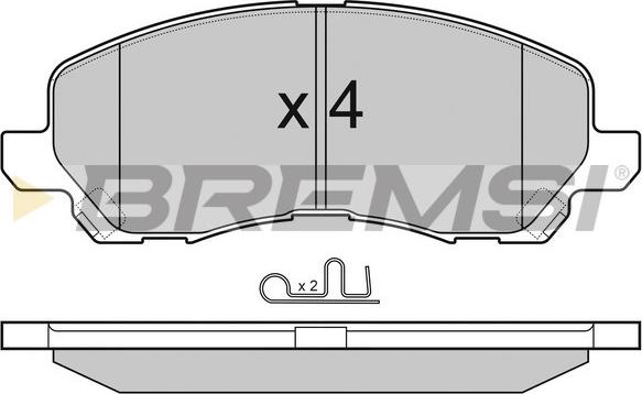 Bremsi BP3080 - Bremžu uzliku kompl., Disku bremzes autodraugiem.lv