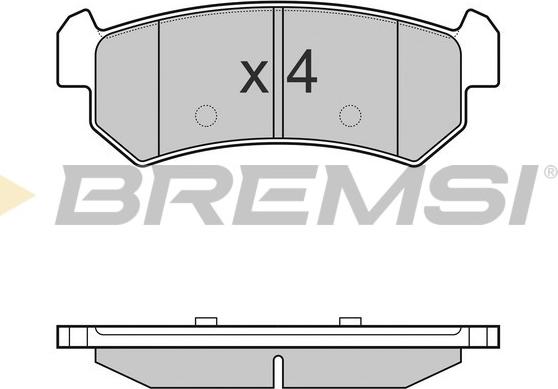 Bremsi BP3148 - Bremžu uzliku kompl., Disku bremzes autodraugiem.lv