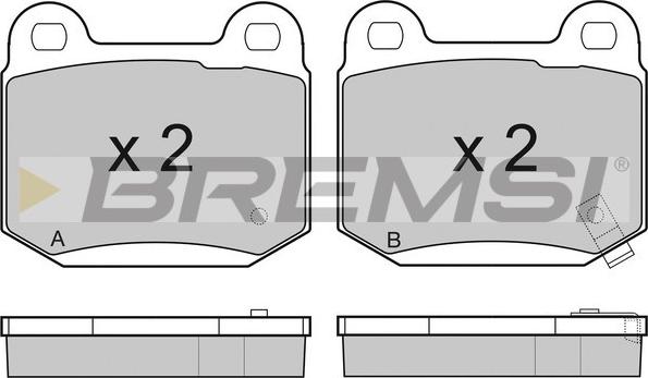 Bremsi BP3159 - Bremžu uzliku kompl., Disku bremzes autodraugiem.lv