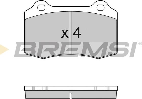 Bremsi BP3155 - Bremžu uzliku kompl., Disku bremzes autodraugiem.lv