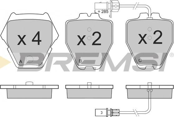 Bremsi BP3151 - Bremžu uzliku kompl., Disku bremzes autodraugiem.lv