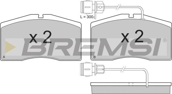 Bremsi BP3152 - Bremžu uzliku kompl., Disku bremzes autodraugiem.lv