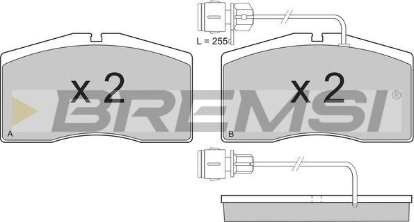 Bremsi BP3160 - Bremžu uzliku kompl., Disku bremzes autodraugiem.lv