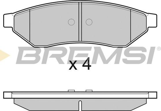 Bremsi BP3162 - Bremžu uzliku kompl., Disku bremzes autodraugiem.lv