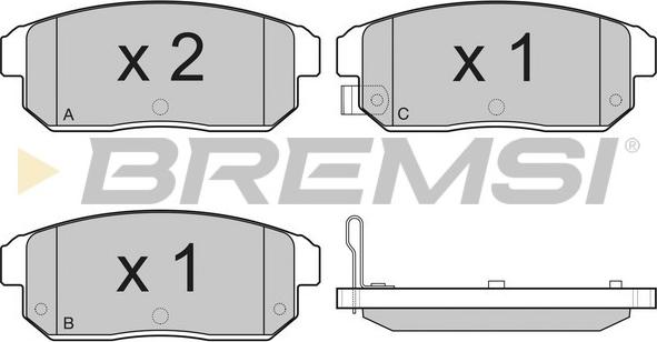 Bremsi BP3184 - Bremžu uzliku kompl., Disku bremzes autodraugiem.lv