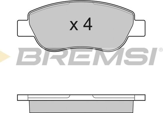 Bremsi BP3186 - Bremžu uzliku kompl., Disku bremzes autodraugiem.lv