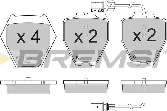 Bremsi BP3121 - Bremžu uzliku kompl., Disku bremzes autodraugiem.lv