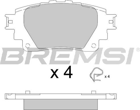 Bremsi BP3899 - Bremžu uzliku kompl., Disku bremzes autodraugiem.lv