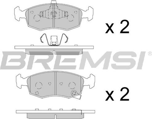 Bremsi BP3891 - Bremžu uzliku kompl., Disku bremzes autodraugiem.lv