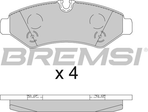 Bremsi BP3848 - Bremžu uzliku kompl., Disku bremzes autodraugiem.lv