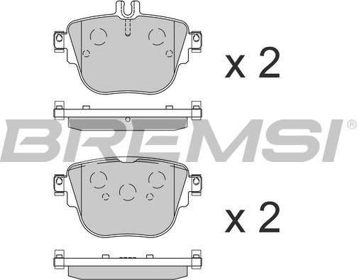 Bremsi BP3859 - Bremžu uzliku kompl., Disku bremzes autodraugiem.lv