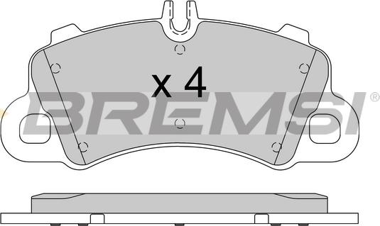 Bremsi BP3866 - Bremžu uzliku kompl., Disku bremzes autodraugiem.lv