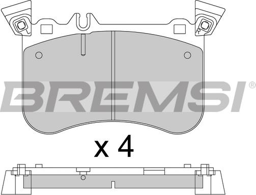 Bremsi BP3802 - Bremžu uzliku kompl., Disku bremzes autodraugiem.lv