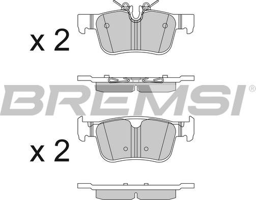 Bremsi BP3819 - Bremžu uzliku kompl., Disku bremzes autodraugiem.lv