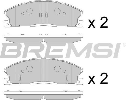 Bremsi BP3886 - Bremžu uzliku kompl., Disku bremzes autodraugiem.lv