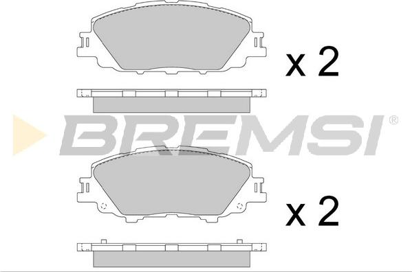 Bremsi BP3880 - Bremžu uzliku kompl., Disku bremzes autodraugiem.lv