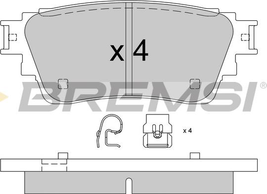 Bremsi BP3826 - Bremžu uzliku kompl., Disku bremzes autodraugiem.lv