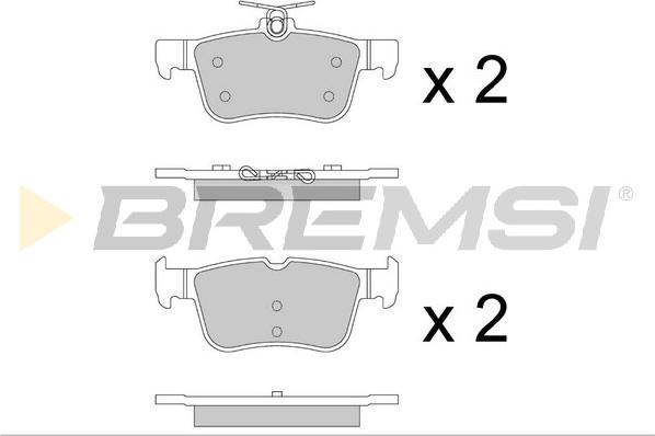 Bremsi BP3877 - Bremžu uzliku kompl., Disku bremzes autodraugiem.lv