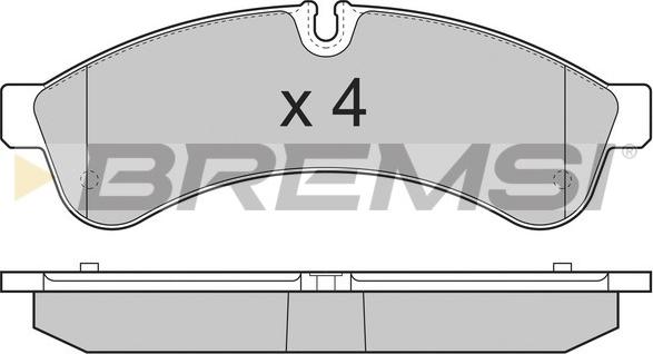 Bremsi BP3365 - Bremžu uzliku kompl., Disku bremzes autodraugiem.lv