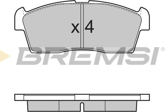 Bremsi BP3380 - Bremžu uzliku kompl., Disku bremzes autodraugiem.lv